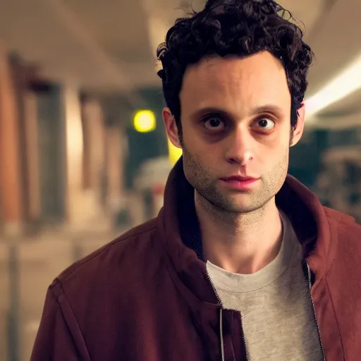 Prompt: penn badgley as the mr fantastic, hd 4k photo, cinematic lighting