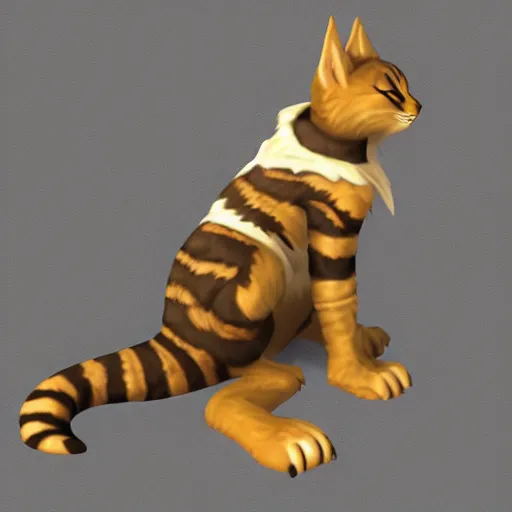 Image similar to d & d style portate, tabaxi male.