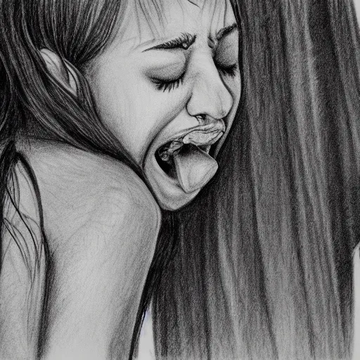 hand drawn girl sketch girl woman emotional sad png download - 4096*4096 -  Free Transparent Hand Drawn Girl png Download. - CleanPNG / KissPNG