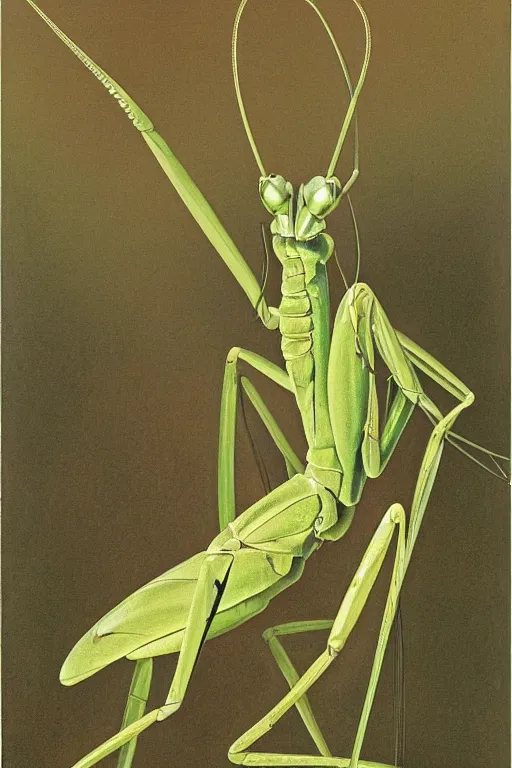 Image similar to praying mantis, by pierre - joseph redoute