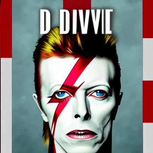 Prompt: David Bowie GTA cover art