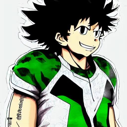 Image similar to Hyper Ink style Izuku Midoriya