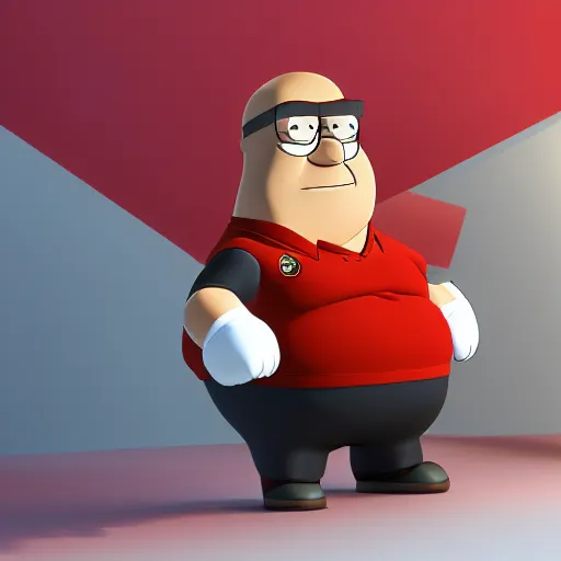 Image similar to Peter Griffin is in Multiversus, 3d render, ultra hd, 4k