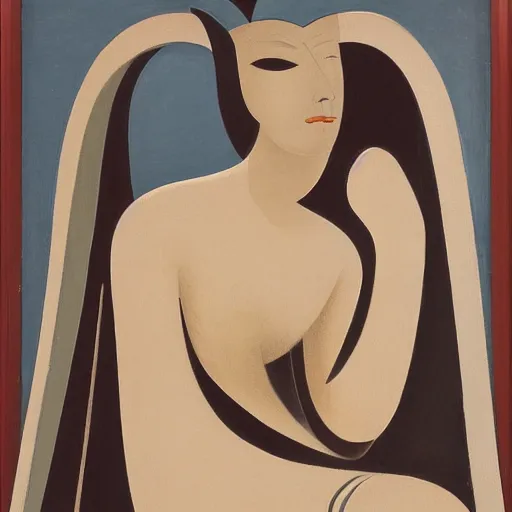 Prompt: a portrait of a woman, alexander archipenko