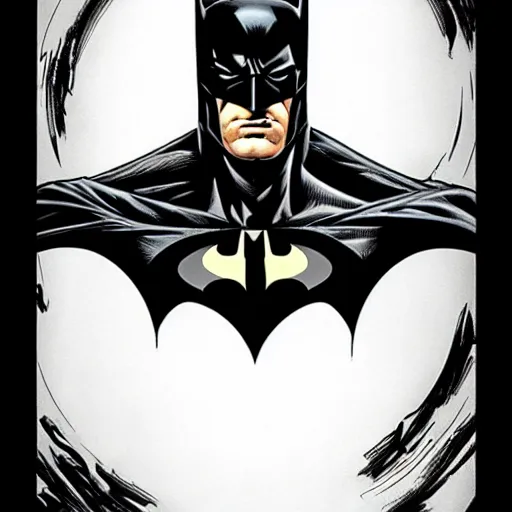 Image similar to batman portrait by jim lee