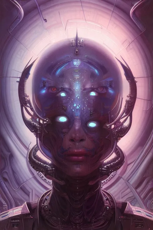 Image similar to gemini fantasy character portrait, ultra realistic, wide angle, intricate details, blade runner artifacts, highly detailed by peter mohrbacher, wayne barlowe, boris vallejo, hajime sorayama aaron horkey, gaston bussiere, craig mullins