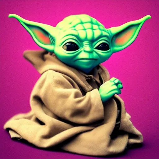 Image similar to Baby Yoda by Jeszika Le Vye, trending on artstation, hyperdetalied,