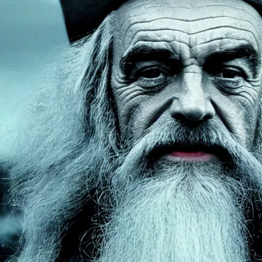 Prompt: A still of Sean Connery as Gandalf. Extremely detailed. Beautiful. 4K. Award winning.