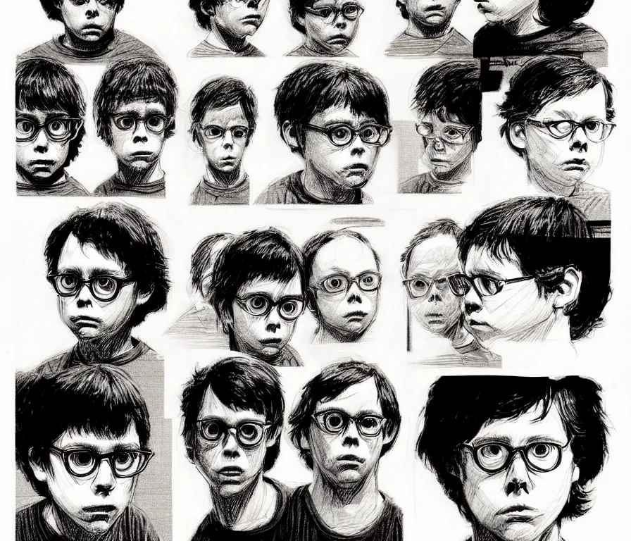 Prompt: face character study of todd solondz | vivid colors : concept design, realistic. by gabriel hardman, joe alves, j. todd anderson, chris bonura. cinematic atmosphere, detailed and intricate, perfect anatomy