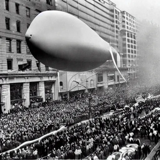 Image similar to Homer Simpson Blimp in the Macy's Thanksgiving Day Parade 1953