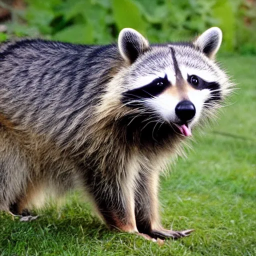 Image similar to Golden Retreiver Raccoon hybrid