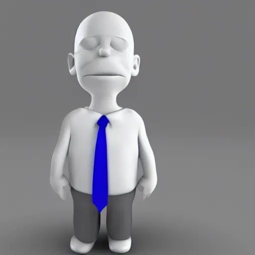 Image similar to simple businessman 3 d model