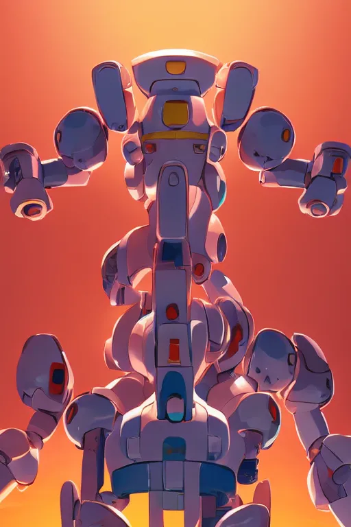 Image similar to metabots medabots medarotto medarot robot minimalist comics, behance hd by jesper ejsing, by rhads, makoto shinkai and lois van baarle, ilya kuvshinov, rossdraws global illumination ray tracing hdr radiating a glowing aura