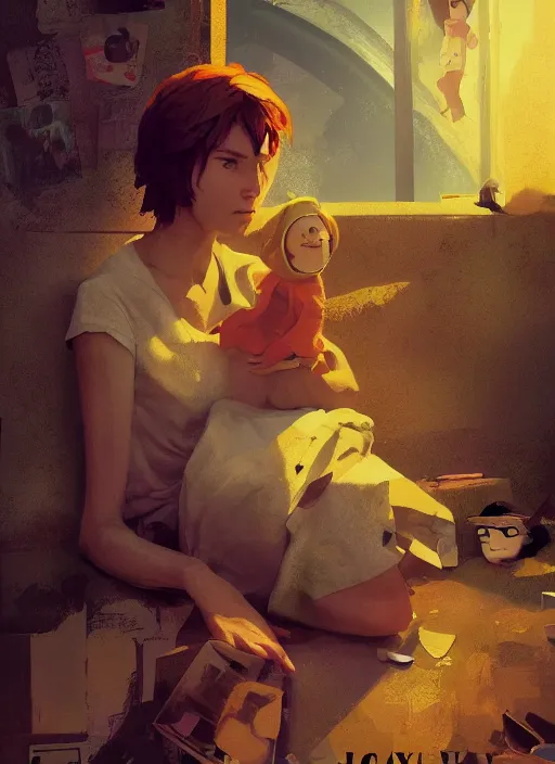 Image similar to poster for a drama film animation called lazy woman, 8 k, hd, art by craig mullins