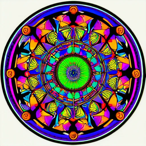 Prompt: psychedelic mandala by Carl Jung