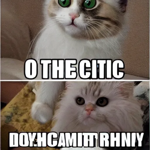 Prompt: epic cat meme