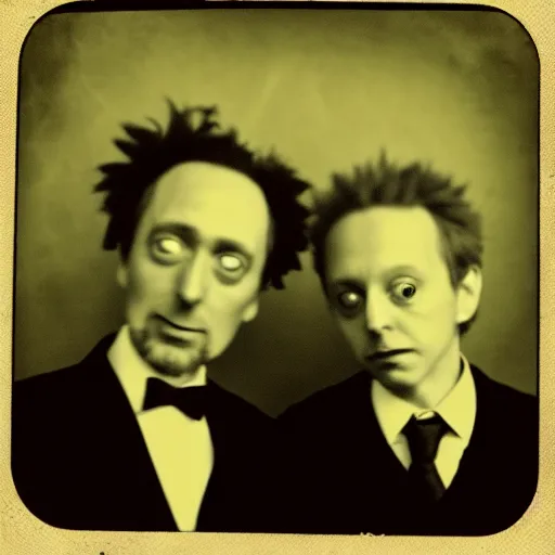 Image similar to tintype photo of “ rick and morty ”