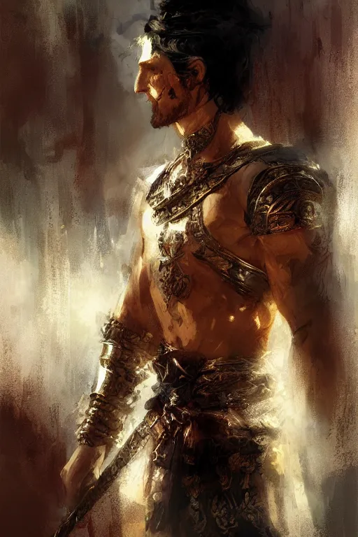 Image similar to prince of persia warrior within portrait by craig mullins