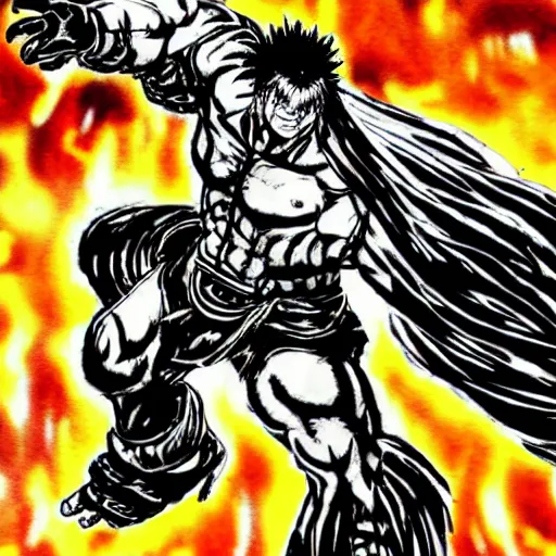 Image similar to asura wrath ink