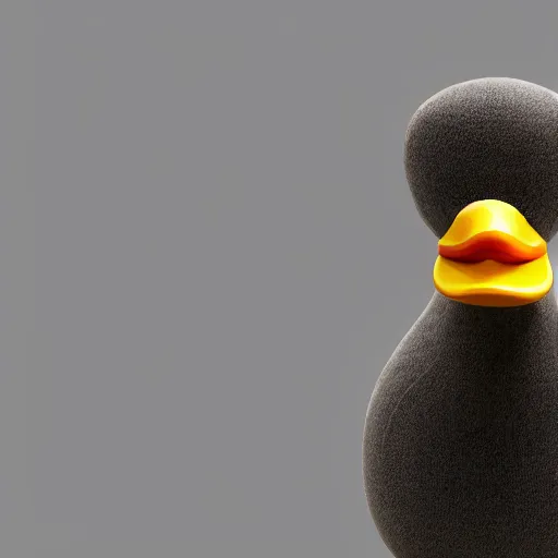 Image similar to realistic anthropomorphic duck with human arms, 4k photograph