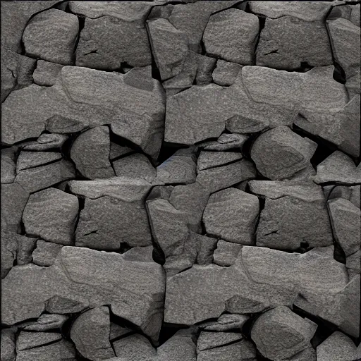 Prompt: rock texture material, normal map