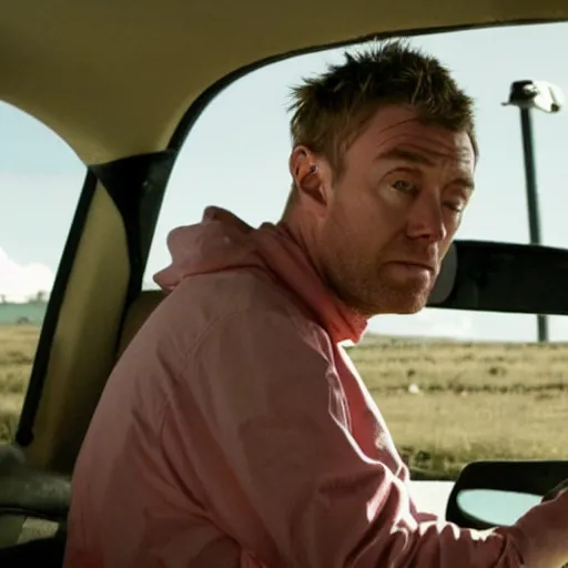 Image similar to Live Action Still of Damon Albarn in Breaking Bad, real life, hyperrealistic, ultra realistic, realistic, highly detailed, epic, HD quality, 8k resolution, body and headshot, film still