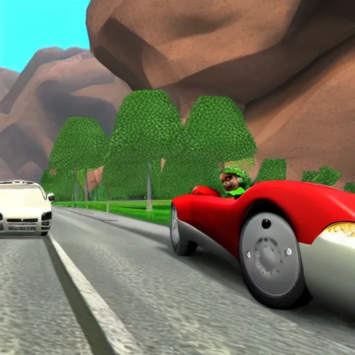 Prompt: Road Trip Adventure PS2 gameplay