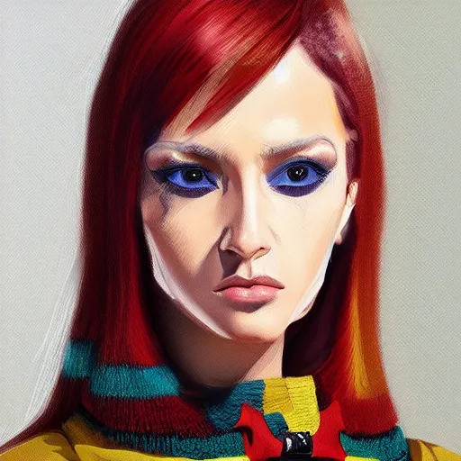 Image similar to 1970 covid fashion, gucci catwalk, oil painting, digital art, ultradetailed, artstation