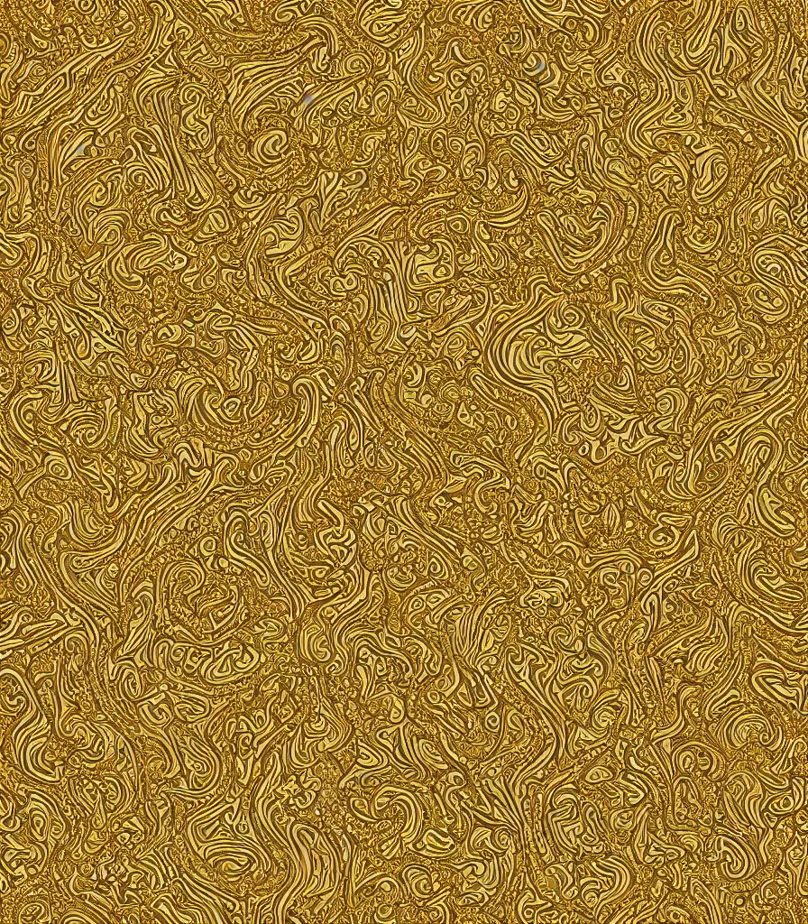 Image similar to intricate transparent golden pattern texture map