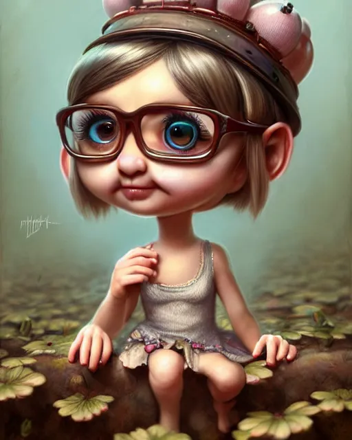 Image similar to highly detailed tiny tina, hyper realistic, artstation, illustration, nicoletta ceccoli, mark ryden, lostfish, dan decarlo, bob clampett, max fleischer, digital paint, matte paint, vivid colors, detailed and intricate environment