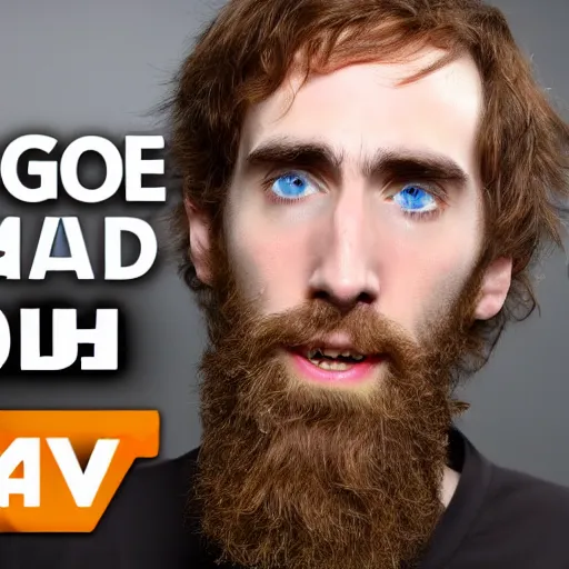 Image similar to asmongold, photograph, high detail, 8 k, youtube thumbnail