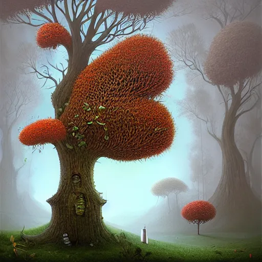 Prompt: arboreal delight by gediminas pranckevicius