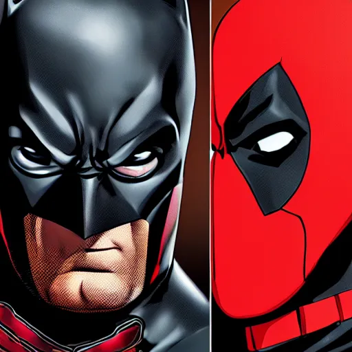 Prompt: Batman and Deadpool together 4K quality