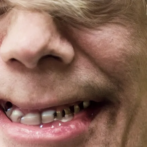 Prompt: Close up photo of Boris Johnson, 4k, ultra HD