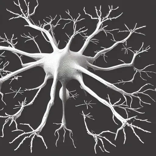Image similar to army of neuron dendritic monster, t - pose, hyperrealistic, hyperdetailed, vray, 5 5 mm