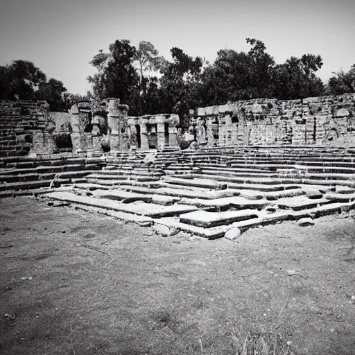 Image similar to Ruins of an walmart Temple in mesopotanian ancient city, walmart temple, award winning photo