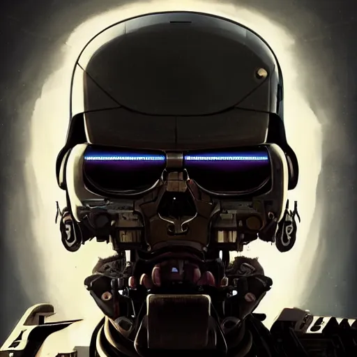 Image similar to face icon stylized minimalist terminator salvation, loftis, cory behance hd by jesper ejsing, by rhads, makoto shinkai and lois van baarle, ilya kuvshinov, rossdraws global illumination