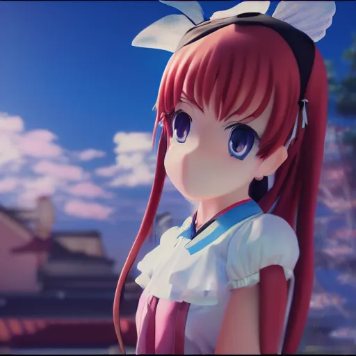 Image similar to anime schoolgirl, fairy tale, stunning, 4 k cinematic octane render