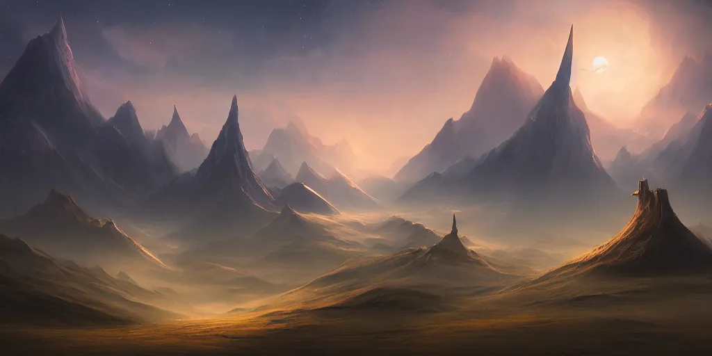 Prompt: The lone spire by Jessica Rossier