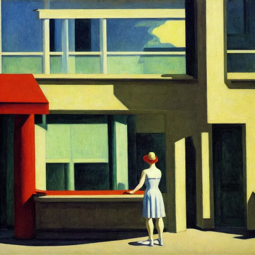 Prompt: painting by Edward Hopper