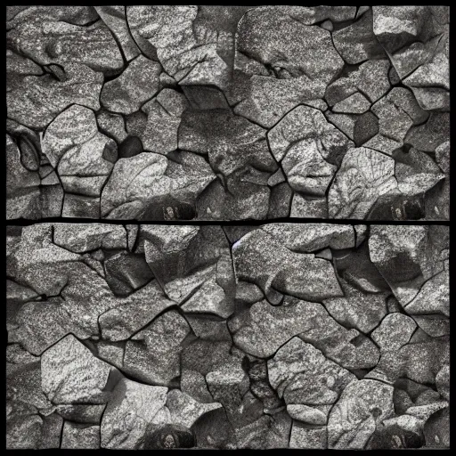 Prompt: seamless rocks texture normal map