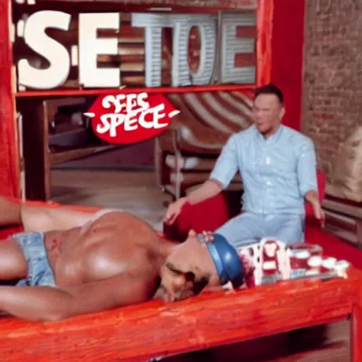 Image similar to terry cruz in the weirdest old spice commercial you've ever seen