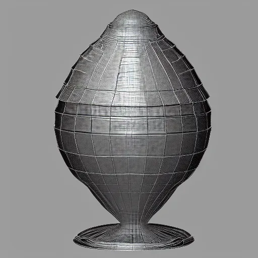 Prompt: faberge egg, 3D render, white background