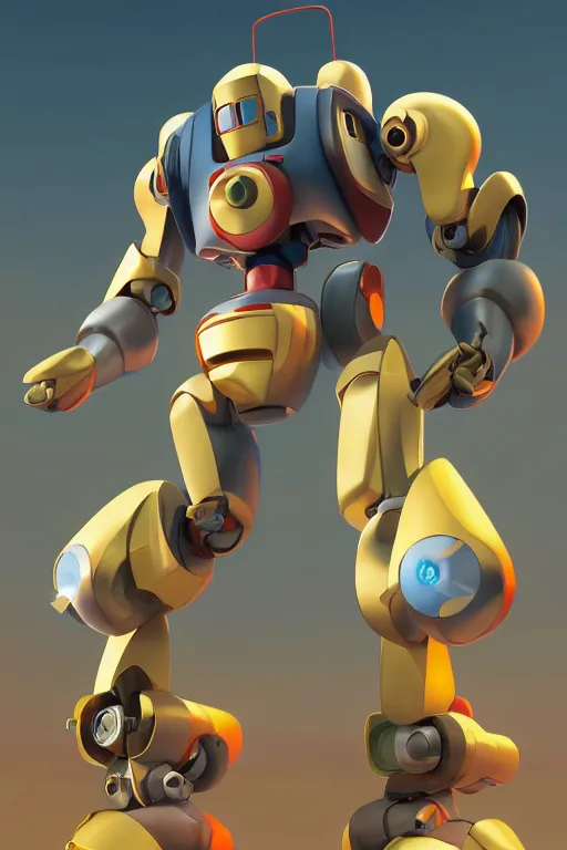 Image similar to metabots medabots medarotto medarot robot minimalist comics, behance hd by jesper ejsing, by rhads, makoto shinkai and lois van baarle, ilya kuvshinov, rossdraws global illumination ray tracing hdr radiating a glowing aura