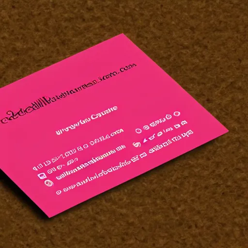 Prompt: a business card mock up for a brand director