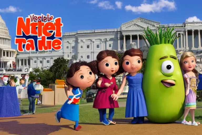 Image similar to veggie tales in the january 6th capitol riot news photo