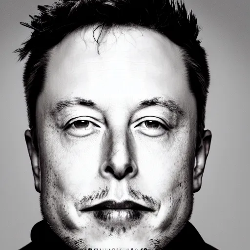 Prompt: closeup portrait of elon musk, art photography, sigma 5 0 mm, f 1. 8, insane details, hyper realistic, 8 k, volumetric lighting, very detailed face, 4 k, award winning