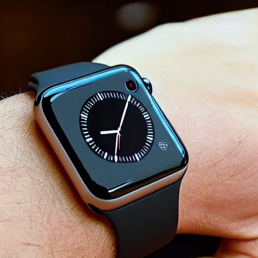 Prompt: Wristcam. A camera for the Apple watch