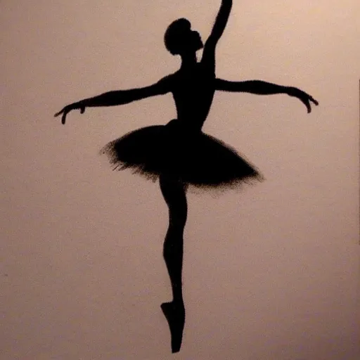 Prompt: ballet dancer pencil sketch
