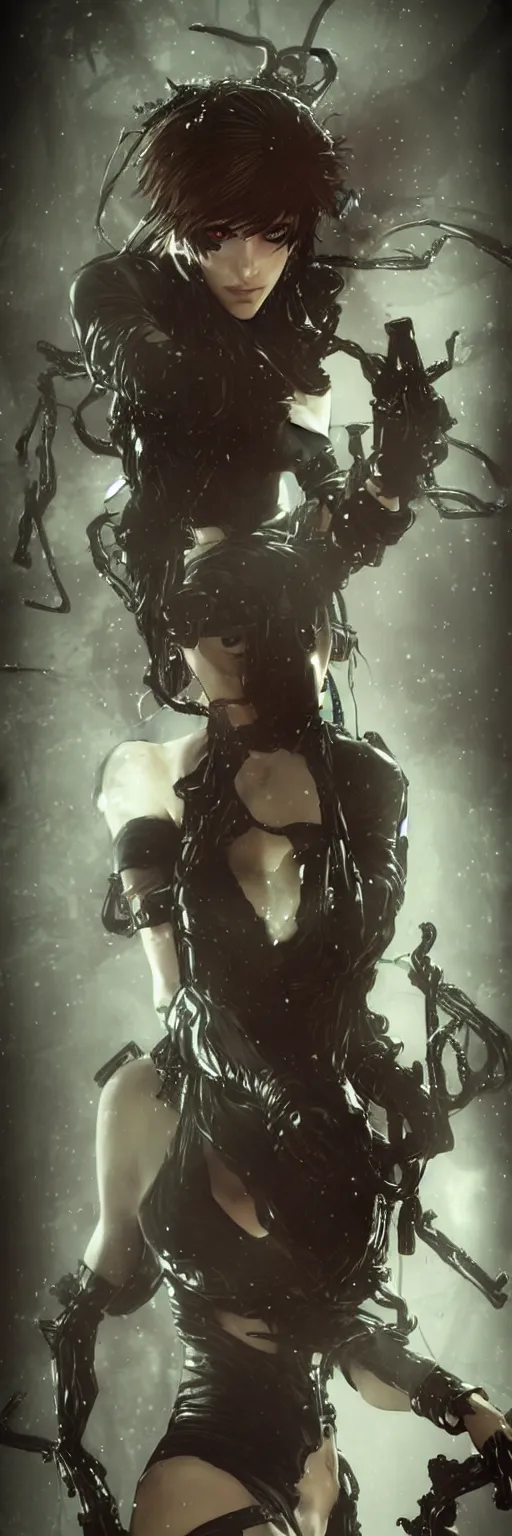 Image similar to quiet from metal gear solid 5 as a lovecraftian witch